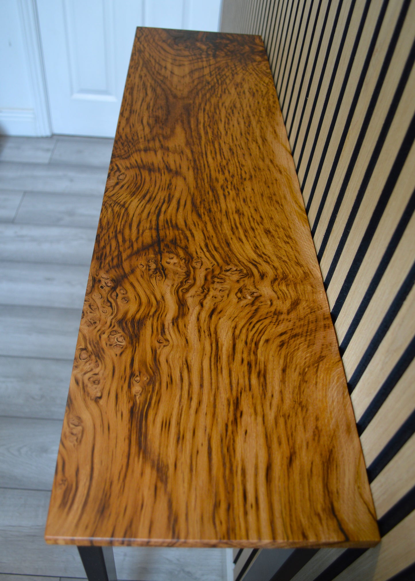 Brown Oak Console