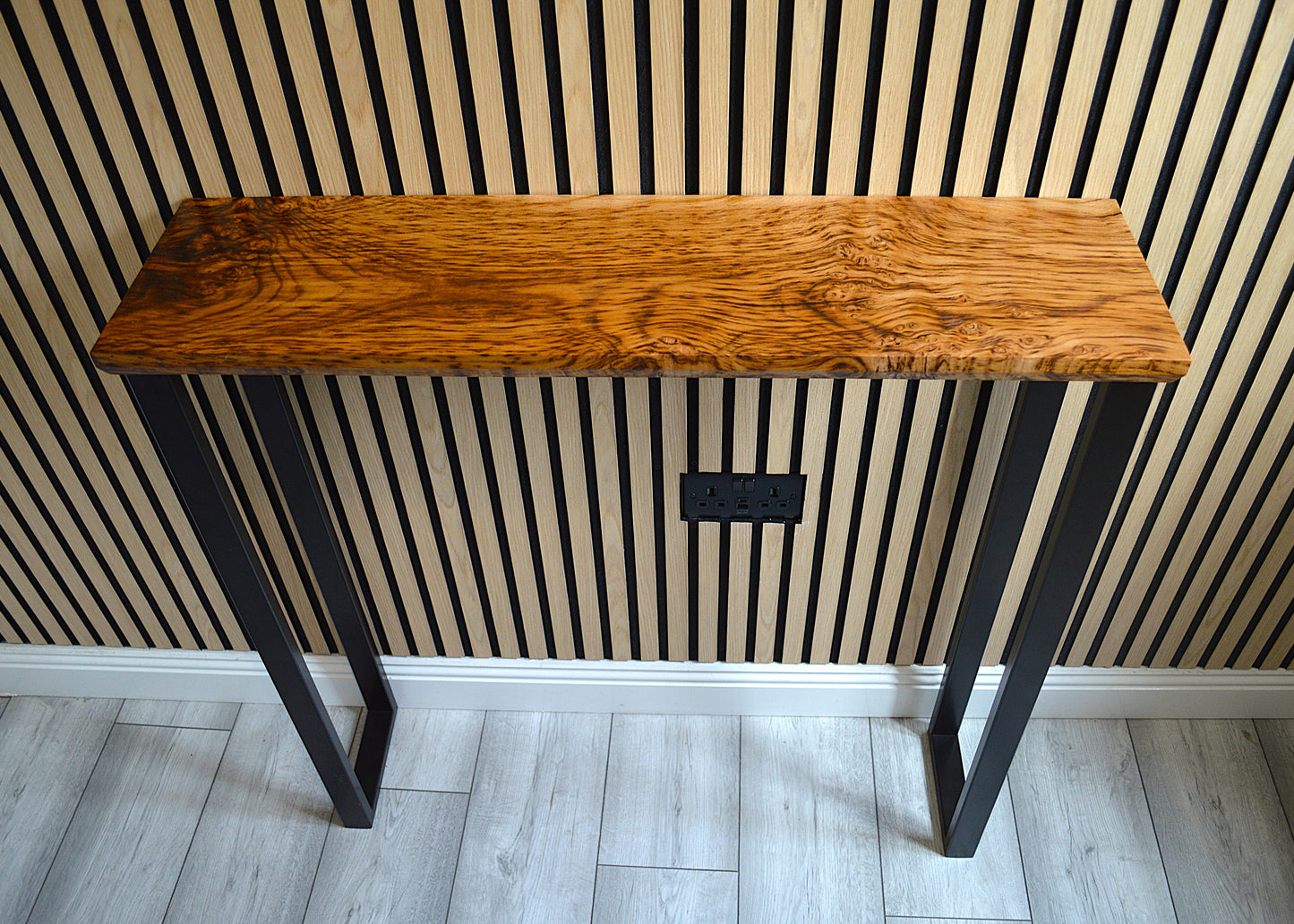 Brown Oak Console
