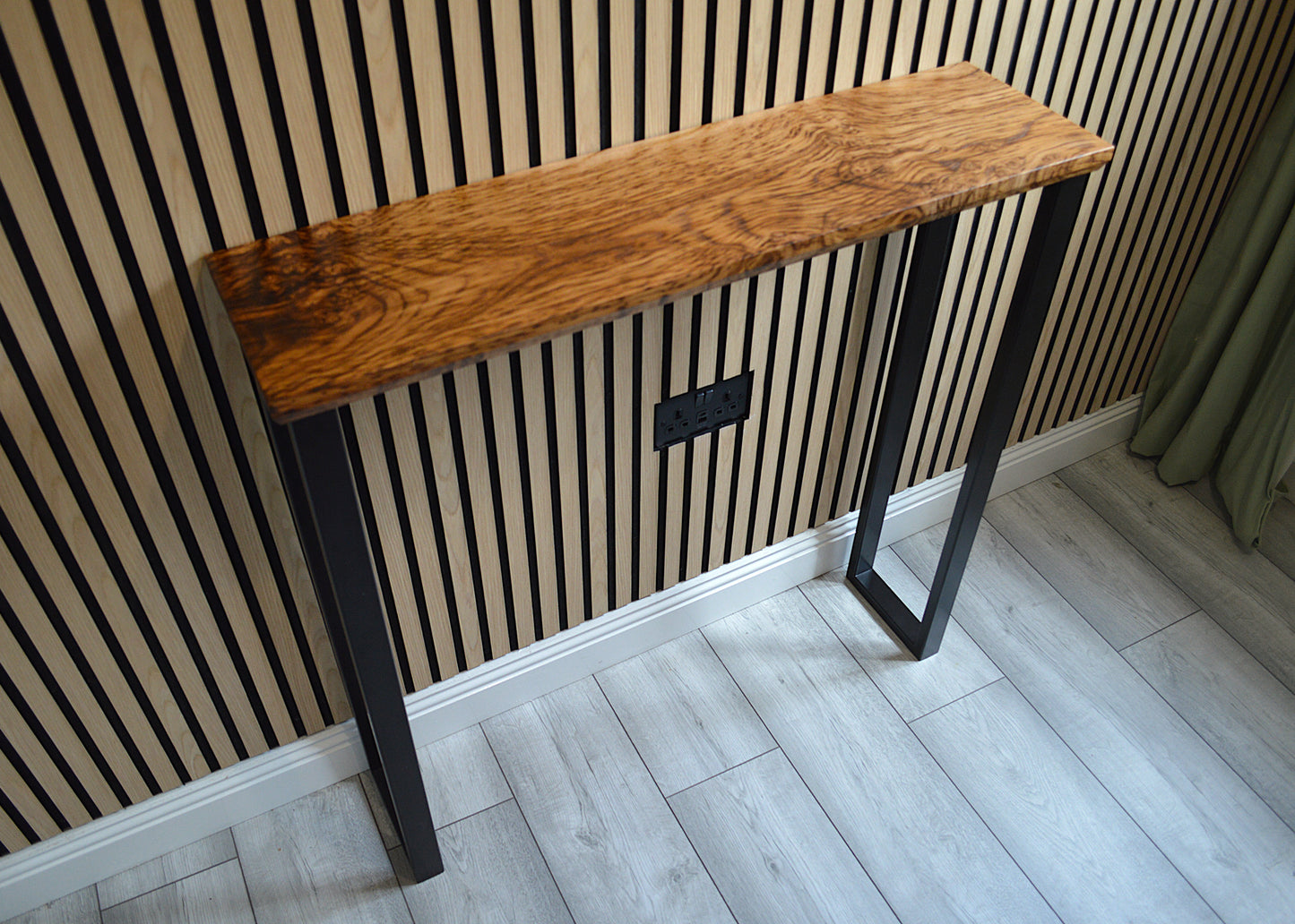 Brown Oak Console